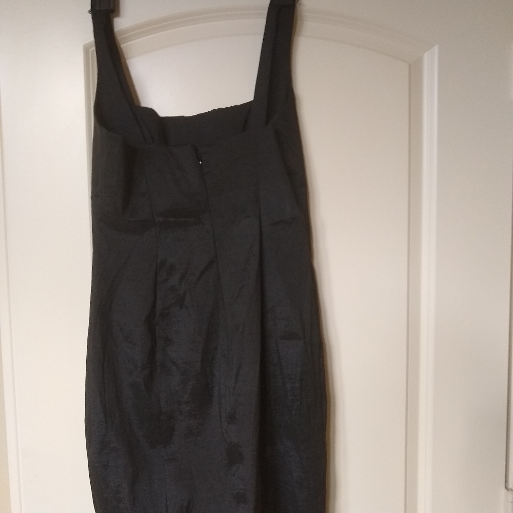 Calvin Klein sleeveless satin sheath dress